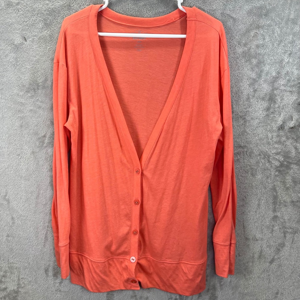 Old Navy Womens L Button Front‎ Lightweight Cardigan Layering Preppy Minimalist